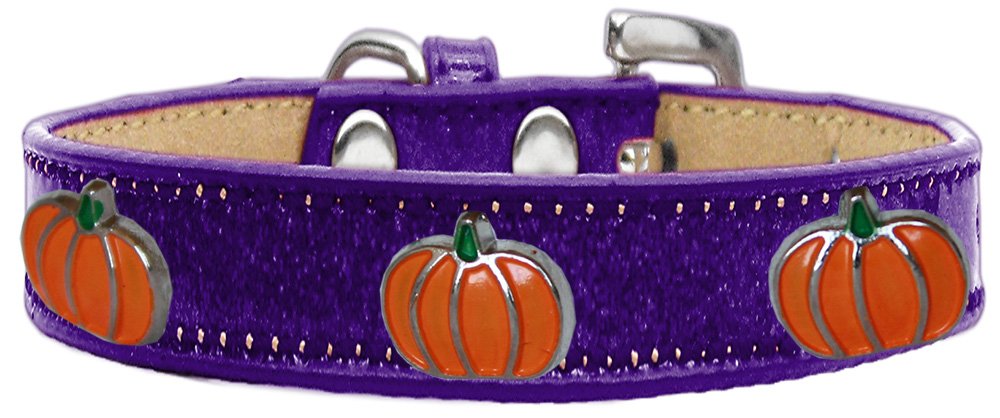 Pumpkin Widget Dog Collar Purple Ice Cream Size 18